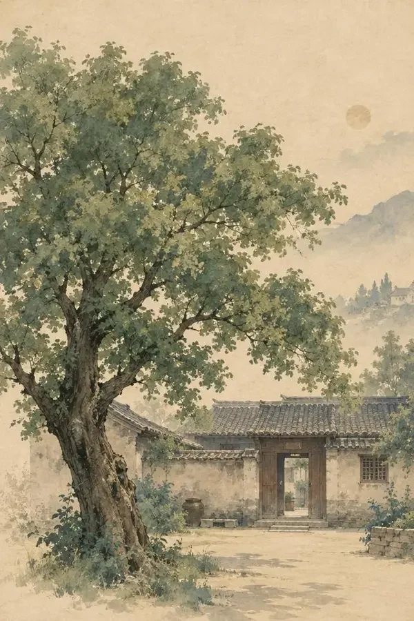 《老屋门前那棵树》封面